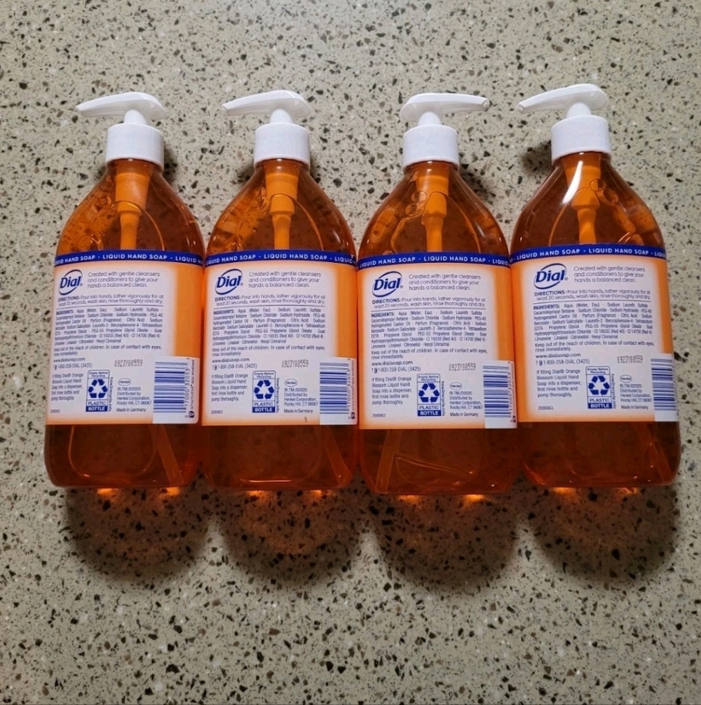 4 Dial Hand Soap Orange Blossom Limited Edition 13 fl oz Each With Pump Top - Picture 3 of 5